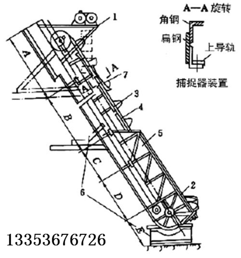 T係列撈坑脫水鬥式提升機結（jié）構組成廠家詳細介紹圖紙